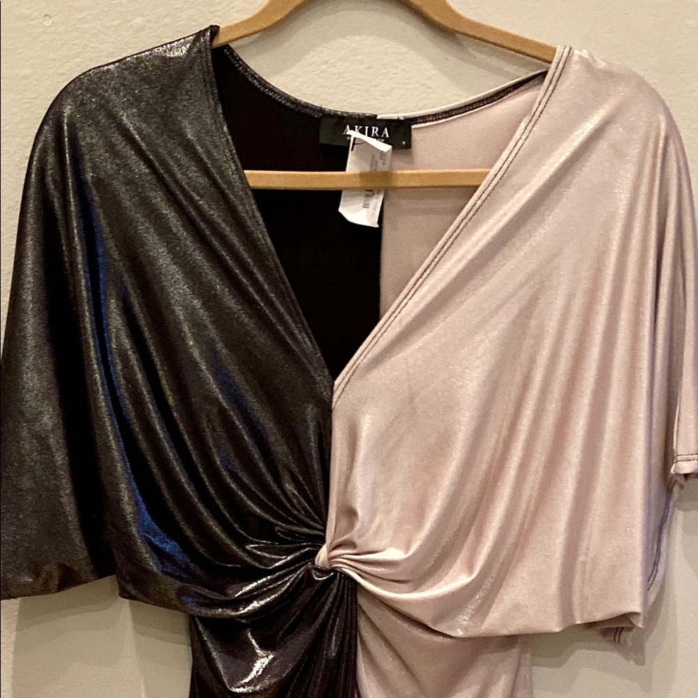 B & W, Metallic Dress | New with tags! Size S